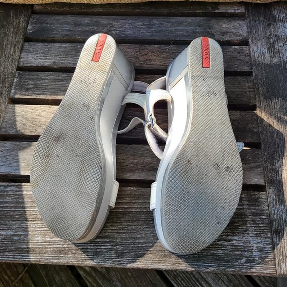 Prada Platform Velcro Strap Sandals - Picture 8 of 8